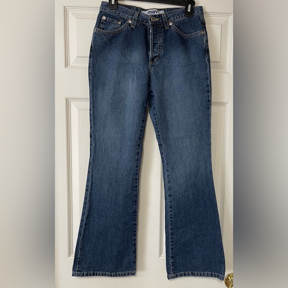 Mavi 136 Molly Women’s Jeans Flare Low Rise Button Fly Size 27/30 - Picture 1 of 14